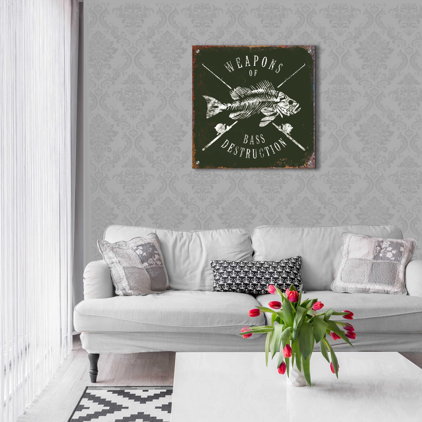 Epic Art 'Weapons Of Bass' by JJ Brando, Acrylic Glass Wall Art,24x24