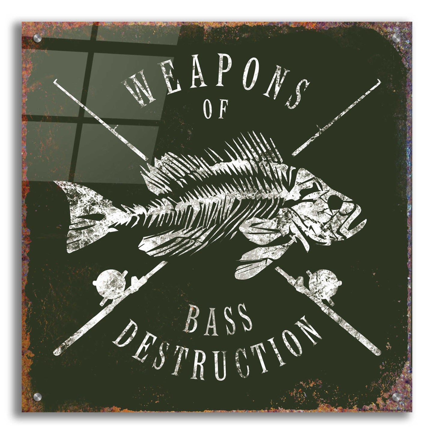 Epic Art 'Weapons Of Bass' by JJ Brando, Acrylic Glass Wall Art,24x24