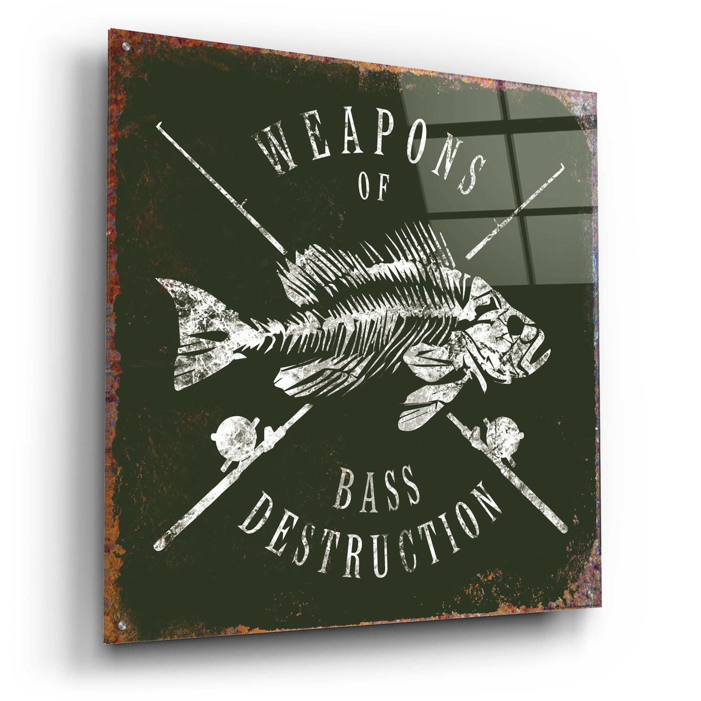 Epic Art 'Weapons Of Bass' by JJ Brando, Acrylic Glass Wall Art,36x36