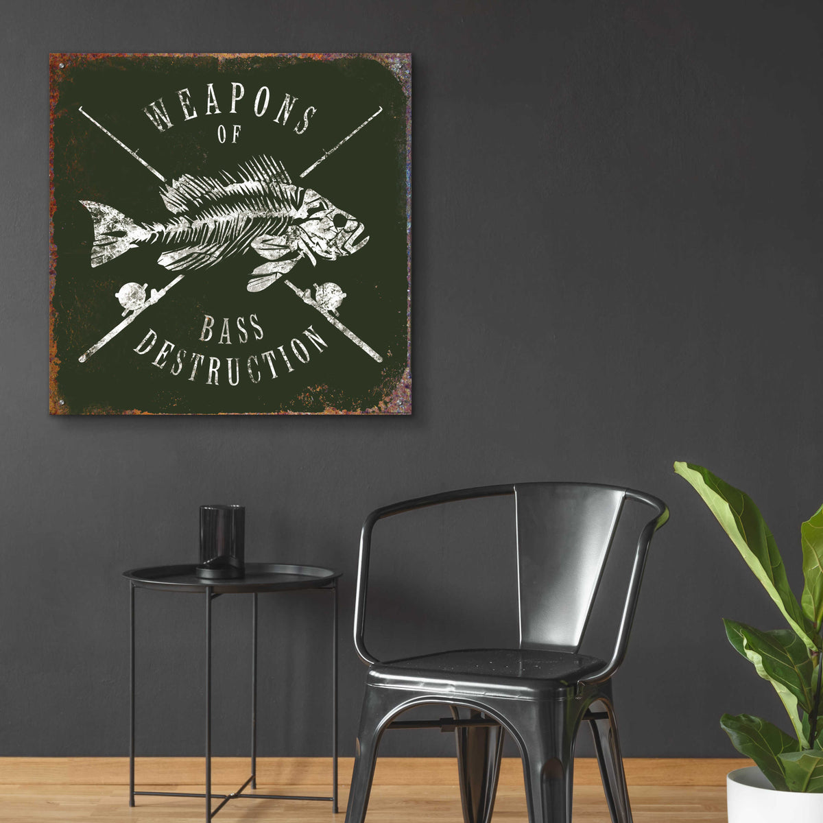 Epic Art 'Weapons Of Bass' by JJ Brando, Acrylic Glass Wall Art,36x36