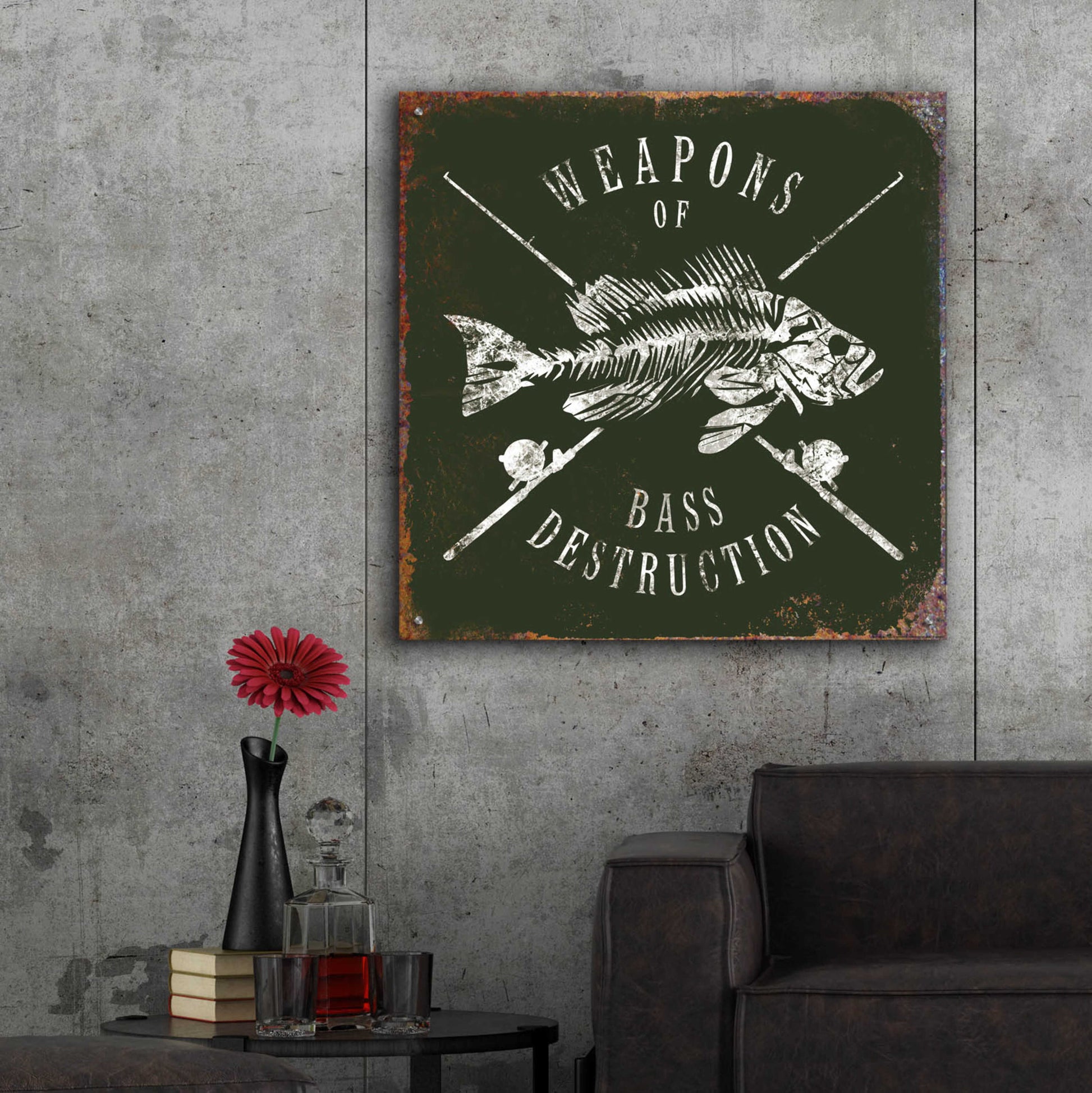 Epic Art 'Weapons Of Bass' by JJ Brando, Acrylic Glass Wall Art,36x36