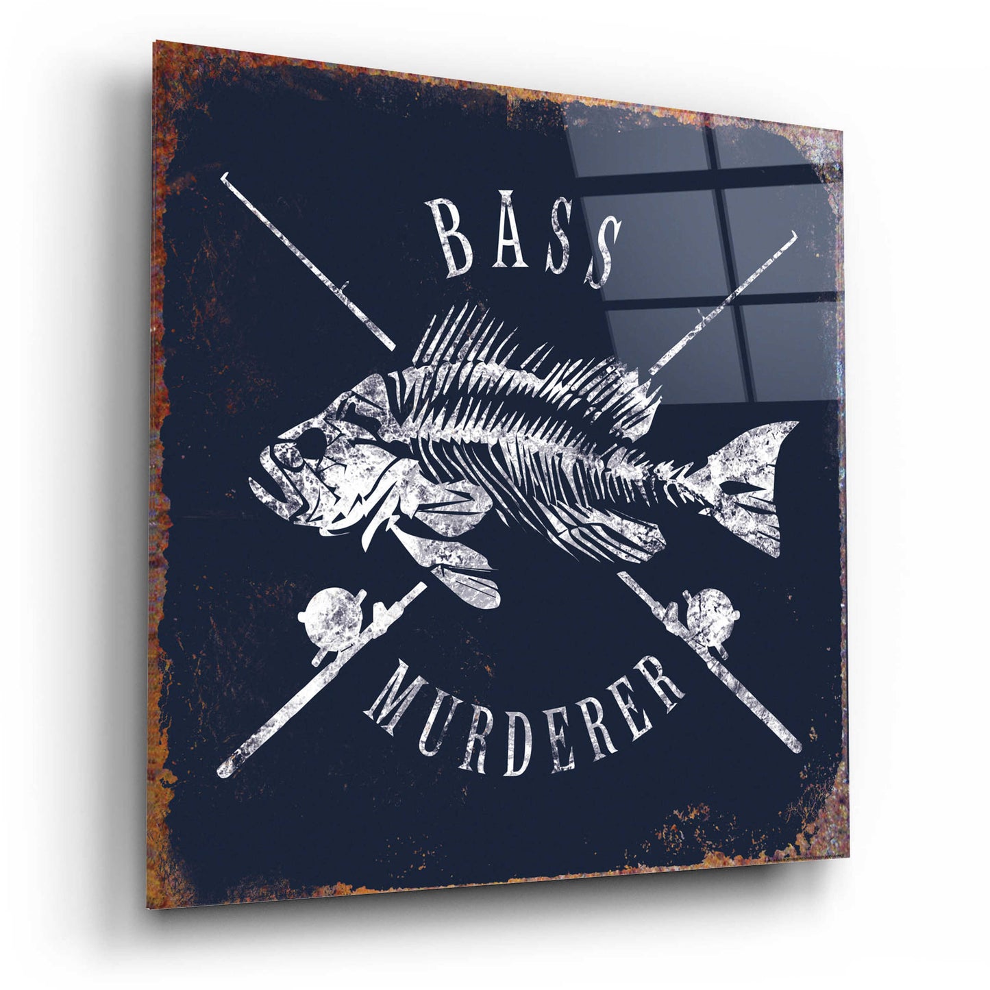 Epic Art 'Bass Murderer' by JJ Brando, Acrylic Glass Wall Art,12x12