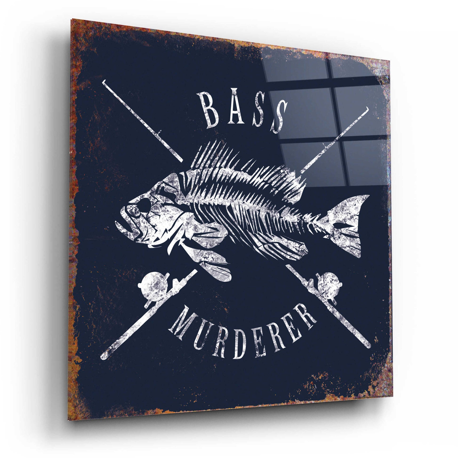 Epic Art 'Bass Murderer' by JJ Brando, Acrylic Glass Wall Art,12x12