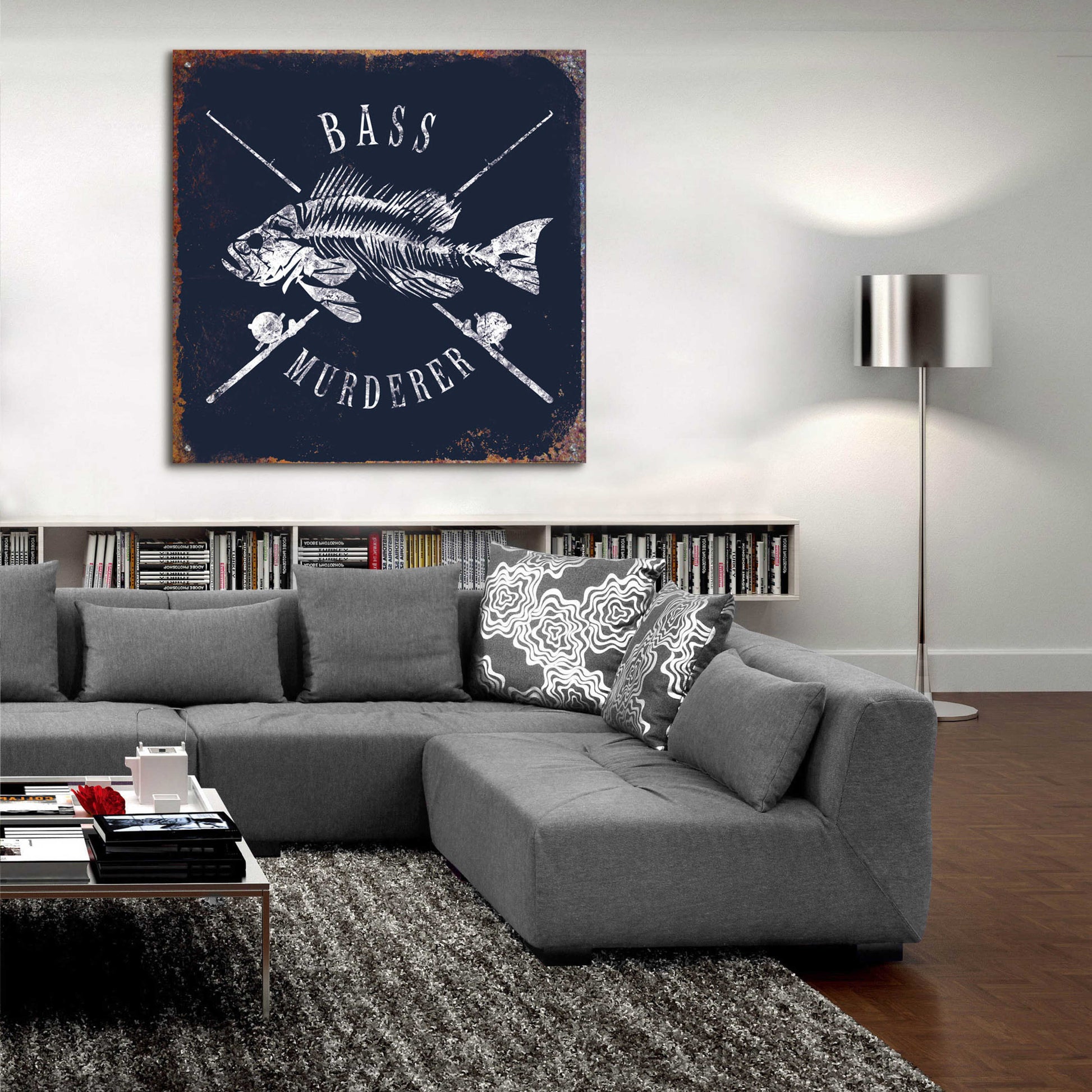 Epic Art 'Bass Murderer' by JJ Brando, Acrylic Glass Wall Art,36x36