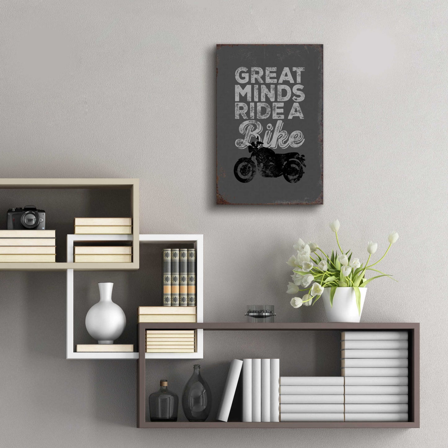 Epic Art 'Great Minds' by JJ Brando, Acrylic Glass Wall Art,16x24