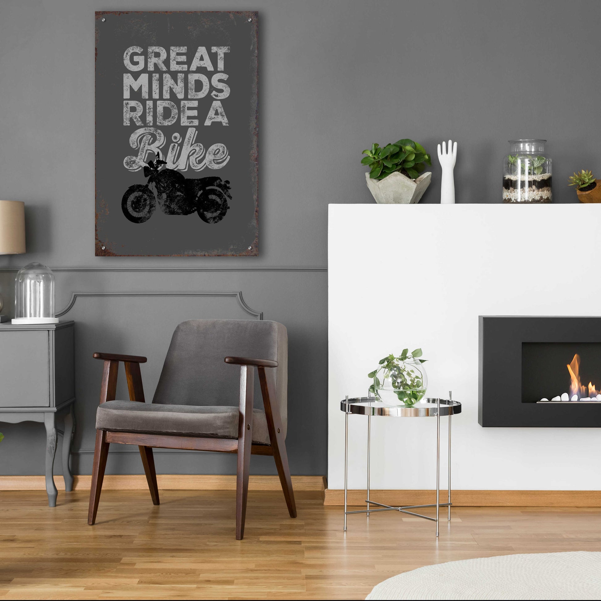 Epic Art 'Great Minds' by JJ Brando, Acrylic Glass Wall Art,24x36