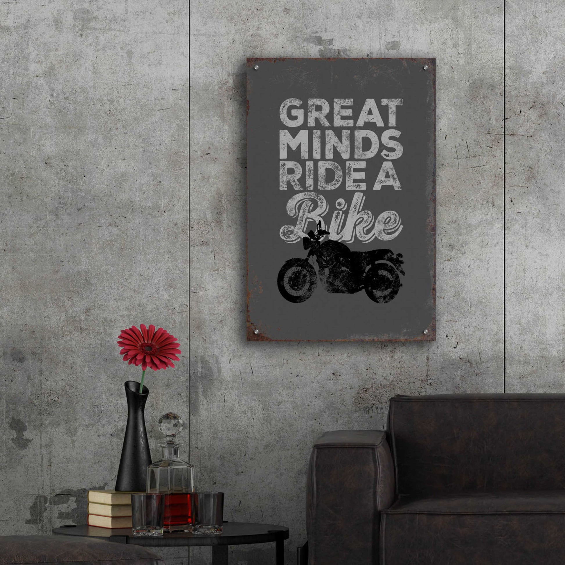 Epic Art 'Great Minds' by JJ Brando, Acrylic Glass Wall Art,24x36