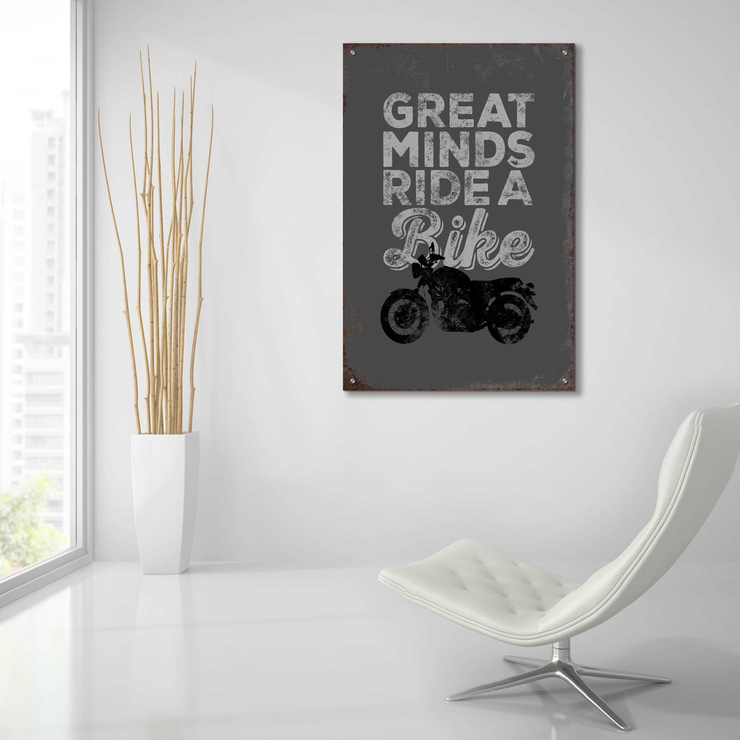 Epic Art 'Great Minds' by JJ Brando, Acrylic Glass Wall Art,24x36