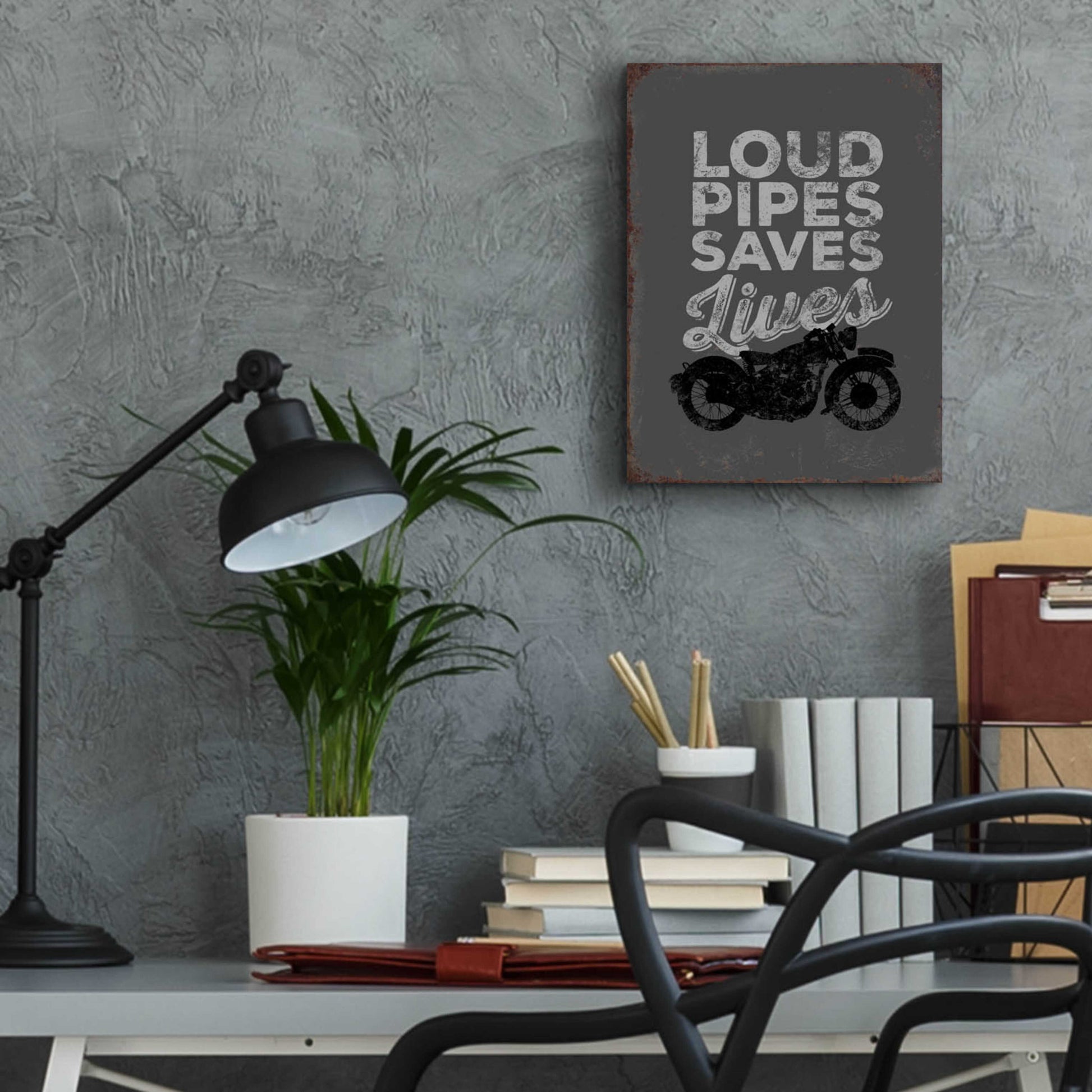 Epic Art 'Loud Pipes' by JJ Brando, Acrylic Glass Wall Art,12x16