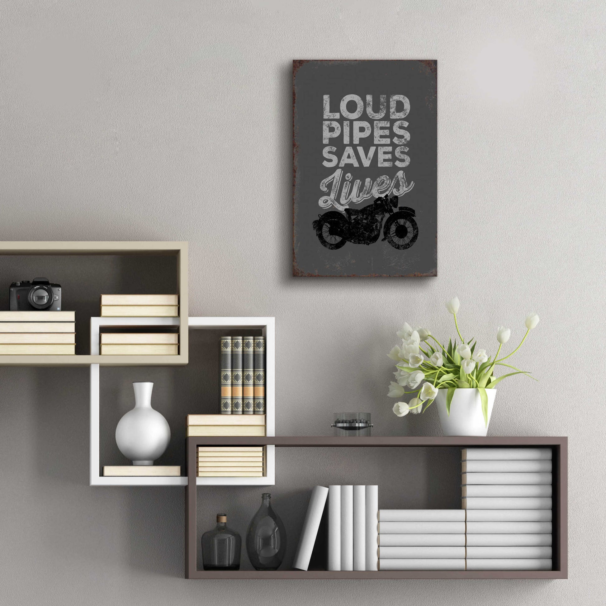 Epic Art 'Loud Pipes' by JJ Brando, Acrylic Glass Wall Art,16x24