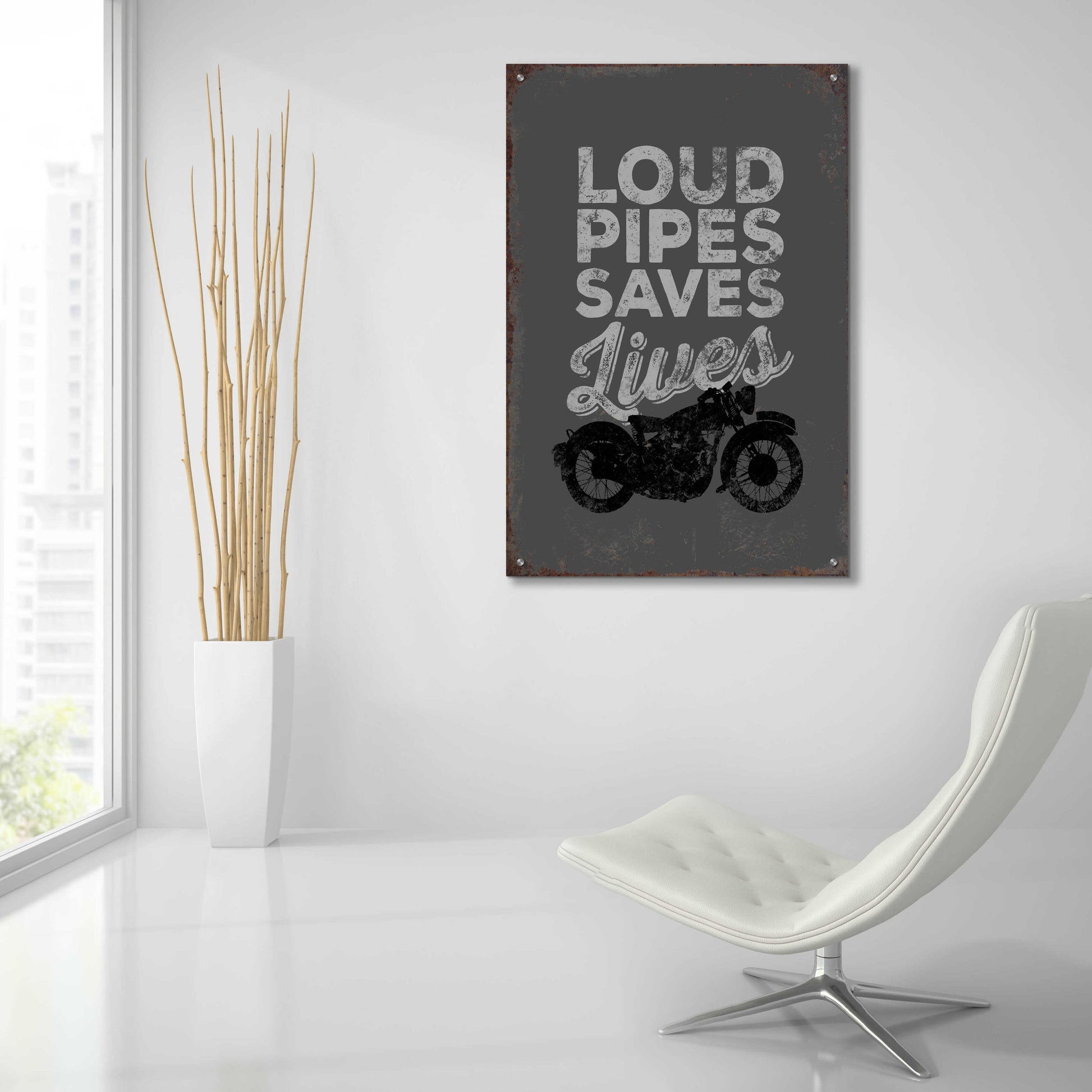 Epic Art 'Loud Pipes' by JJ Brando, Acrylic Glass Wall Art,24x36