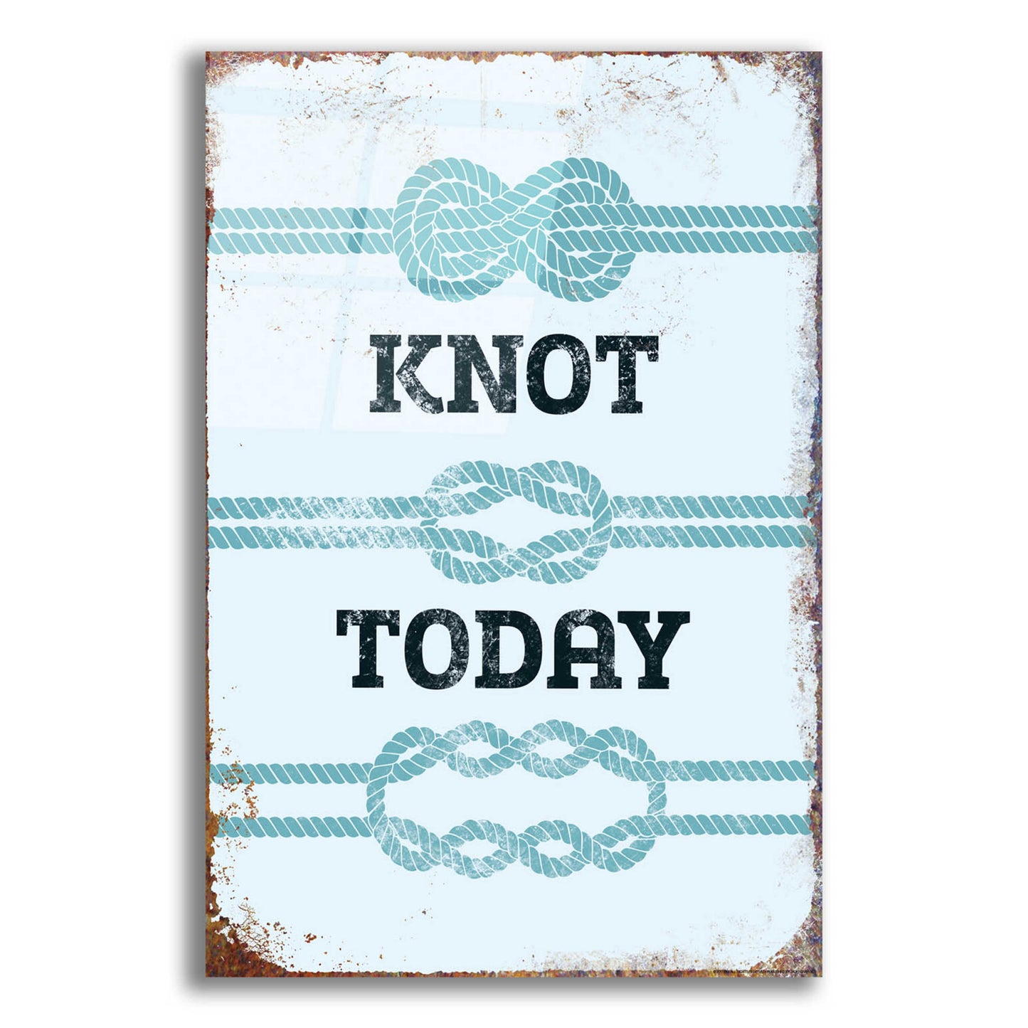 Epic Art 'Knot Today' by JJ Brando, Acrylic Glass Wall Art,16x24