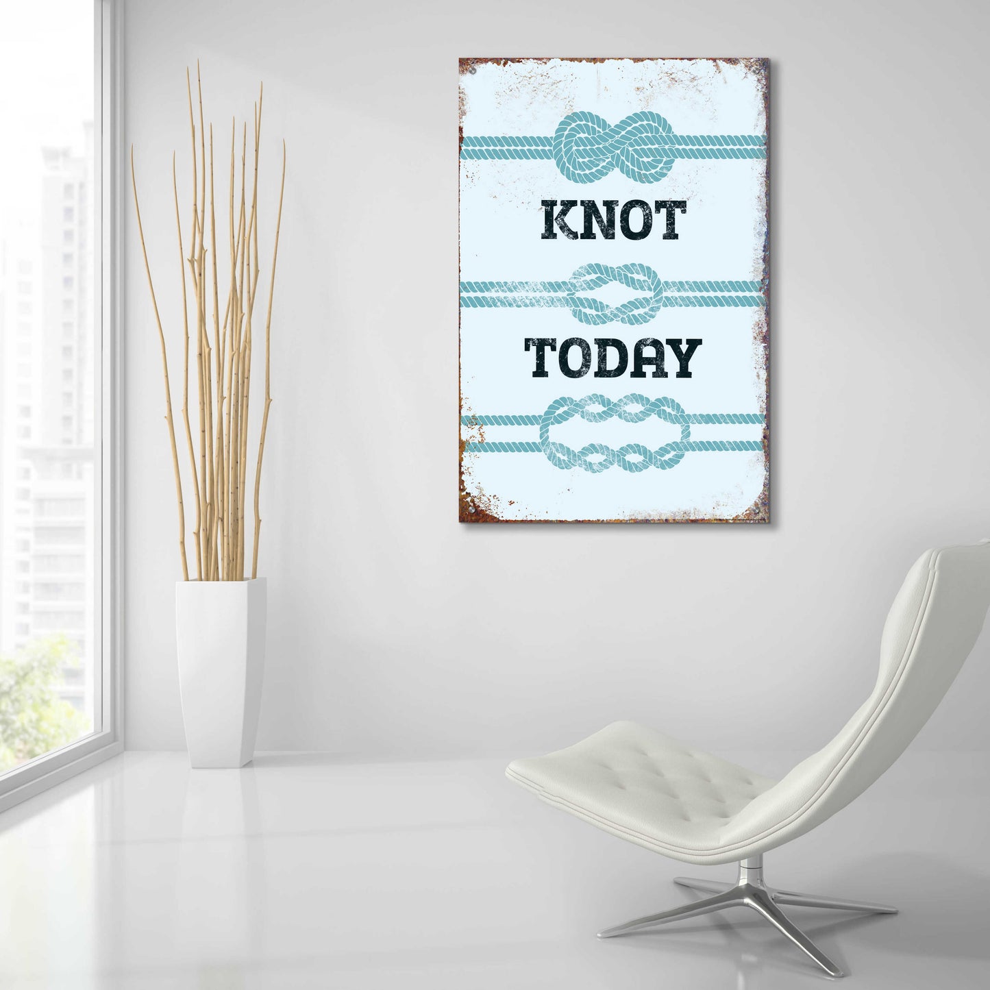 Epic Art 'Knot Today' by JJ Brando, Acrylic Glass Wall Art,24x36