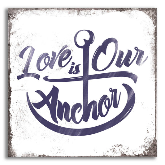 Epic Art 'Love Anchor' by JJ Brando, Acrylic Glass Wall Art