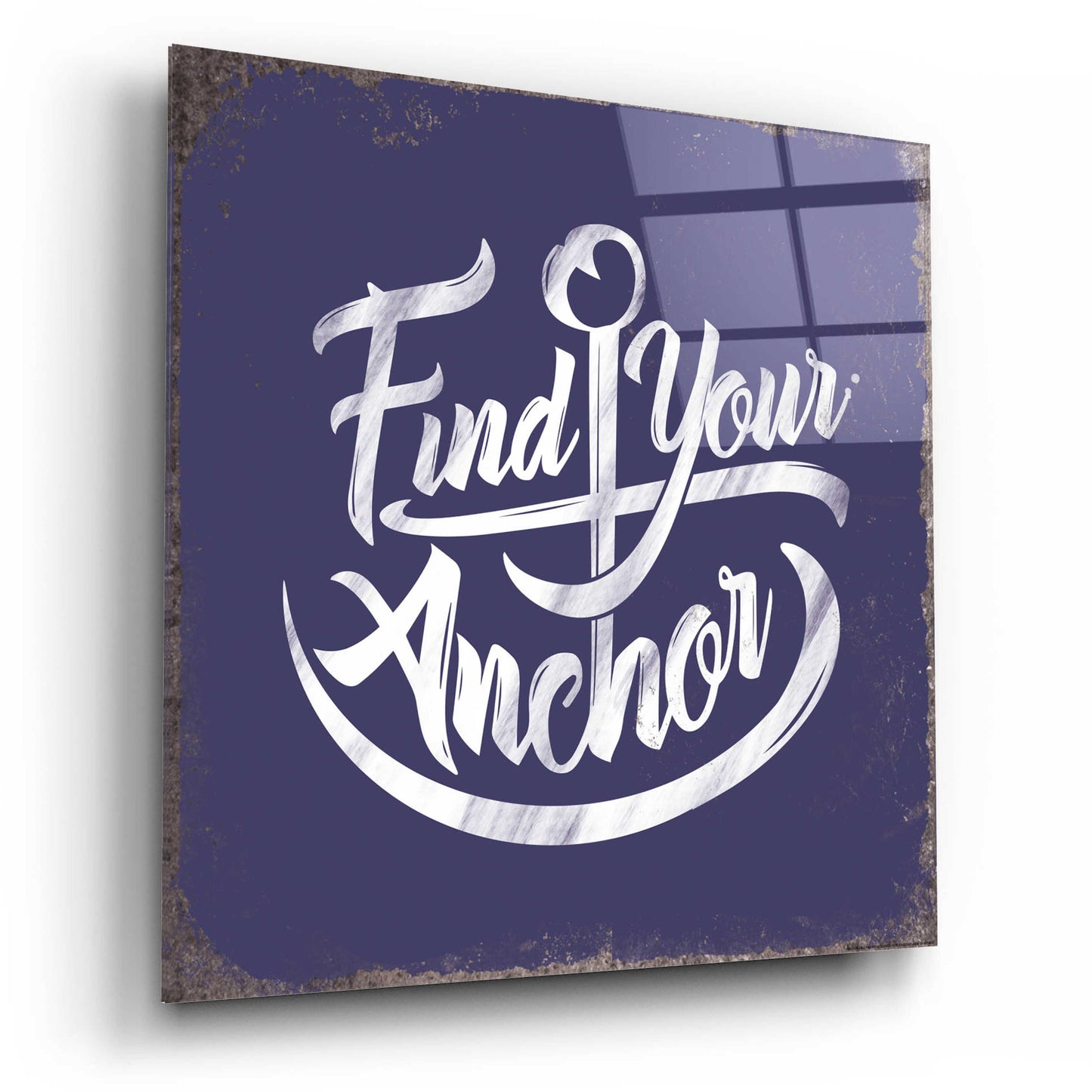 Epic Art 'Find Anchor' by JJ Brando, Acrylic Glass Wall Art,12x12