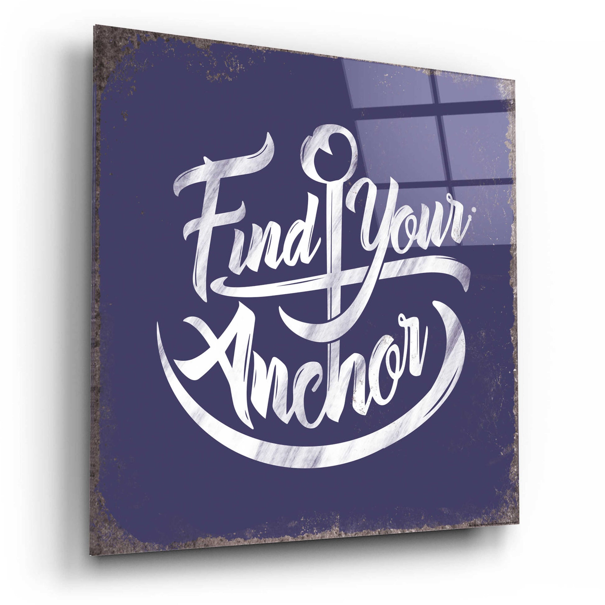 Epic Art 'Find Anchor' by JJ Brando, Acrylic Glass Wall Art,12x12
