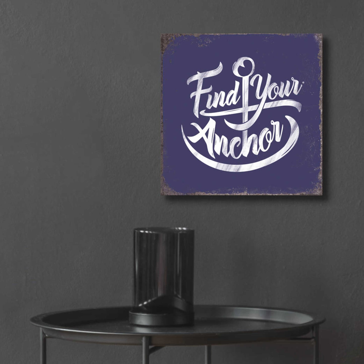 Epic Art 'Find Anchor' by JJ Brando, Acrylic Glass Wall Art,12x12
