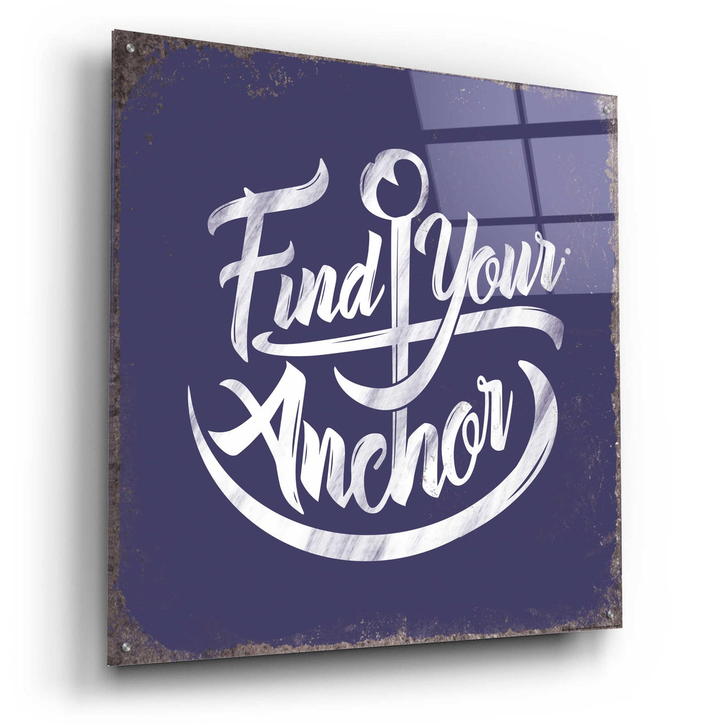 Epic Art 'Find Anchor' by JJ Brando, Acrylic Glass Wall Art,36x36