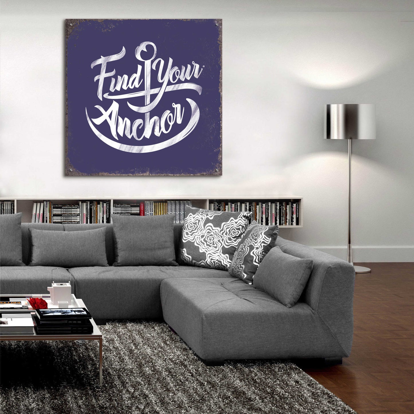 Epic Art 'Find Anchor' by JJ Brando, Acrylic Glass Wall Art,36x36