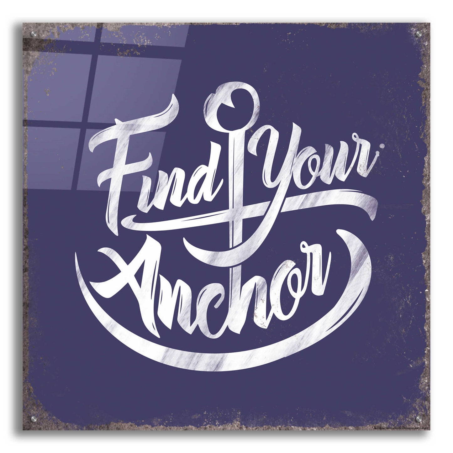 Epic Art 'Find Anchor' by JJ Brando, Acrylic Glass Wall Art,36x36