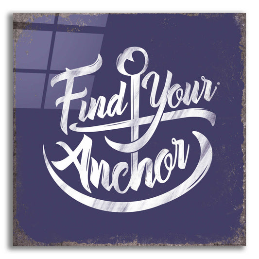 Epic Art 'Find Anchor' by JJ Brando, Acrylic Glass Wall Art
