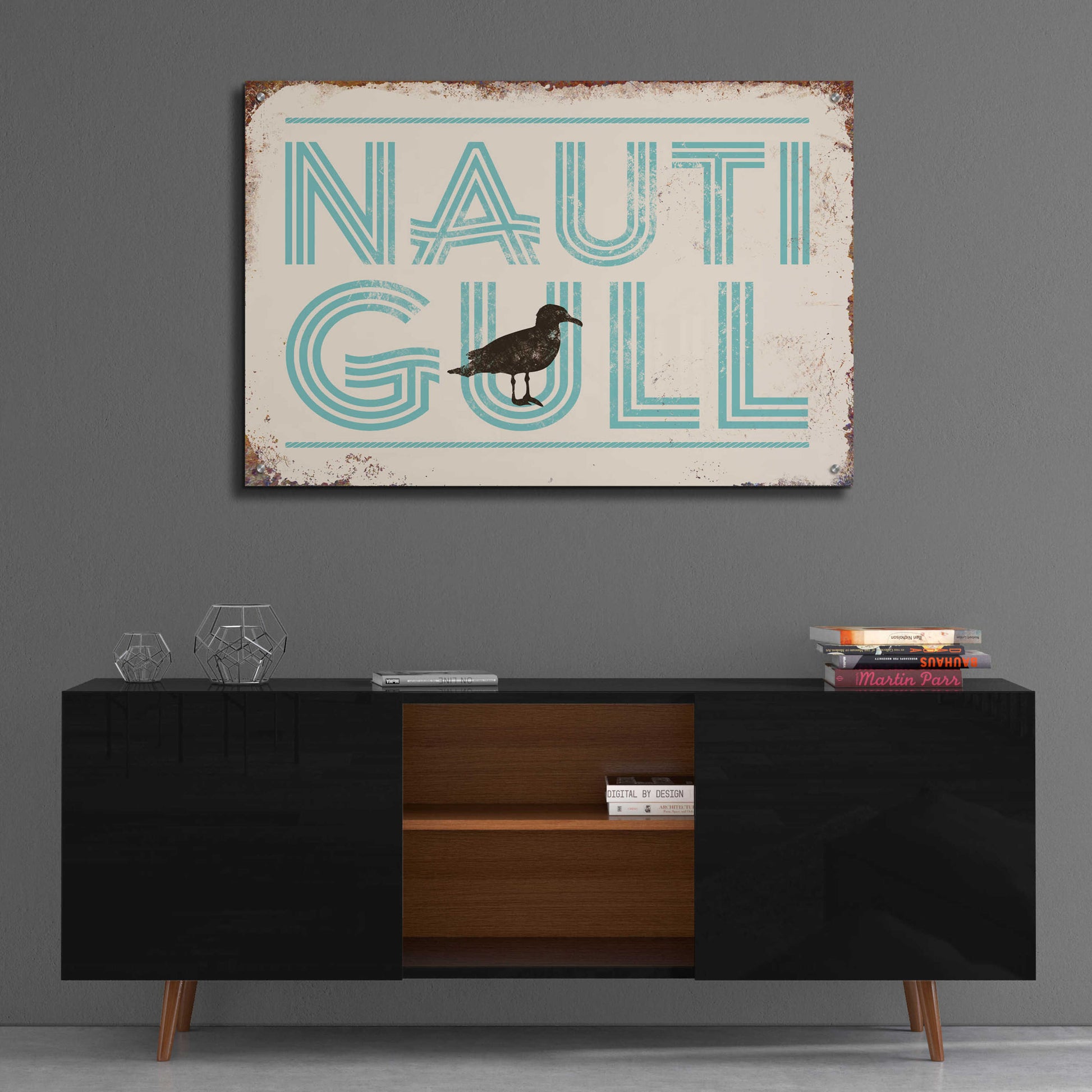 Epic Art 'Nautigull' by JJ Brando, Acrylic Glass Wall Art,36x24