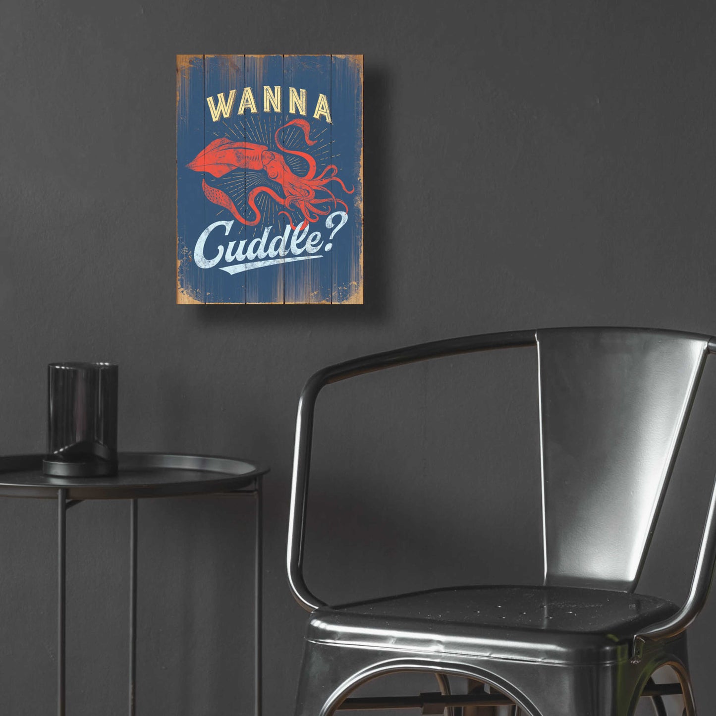 Epic Art 'Wanna Cuddle In Blue' by JJ Brando, Acrylic Glass Wall Art,12x16