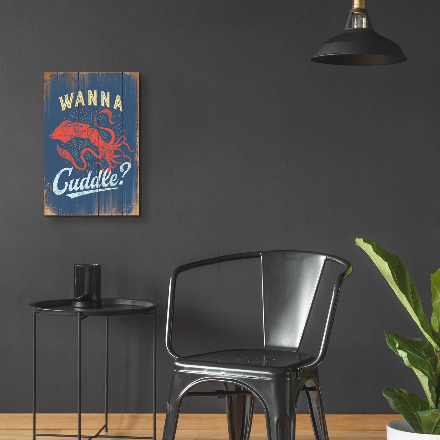 Epic Art 'Wanna Cuddle In Blue' by JJ Brando, Acrylic Glass Wall Art,16x24