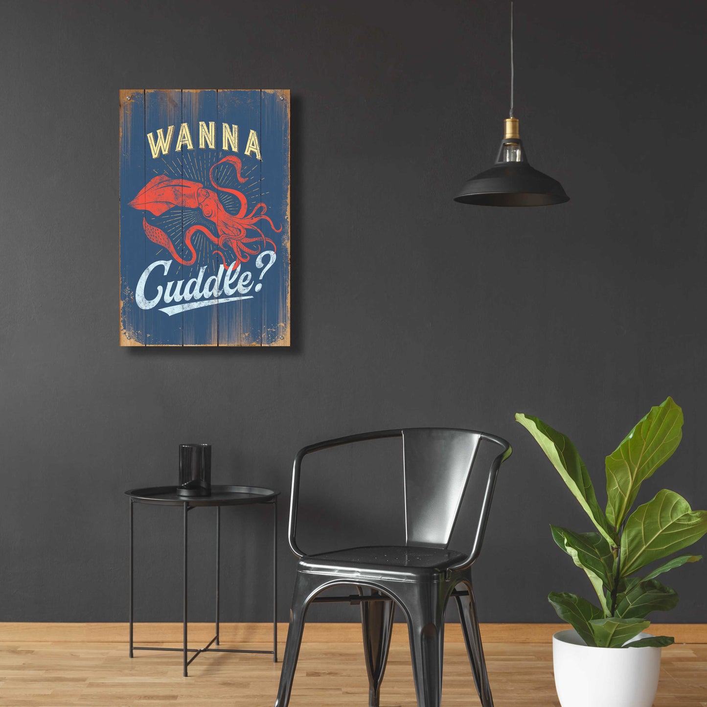 Epic Art 'Wanna Cuddle In Blue' by JJ Brando, Acrylic Glass Wall Art,24x36