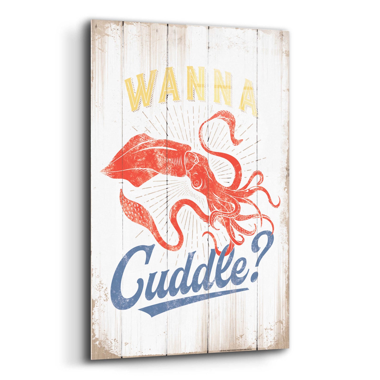 Epic Art 'Wanna Cuddle' by JJ Brando, Acrylic Glass Wall Art,12x16