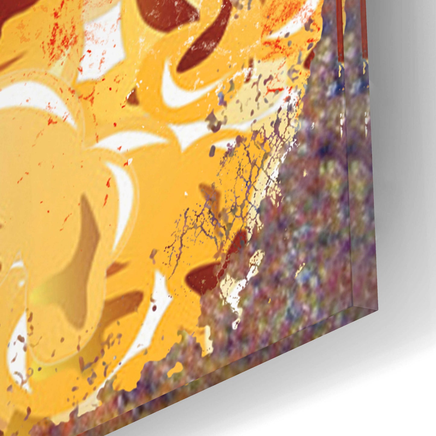 Epic Art 'It's Poppin' by JJ Brando, Acrylic Glass Wall Art,12x12