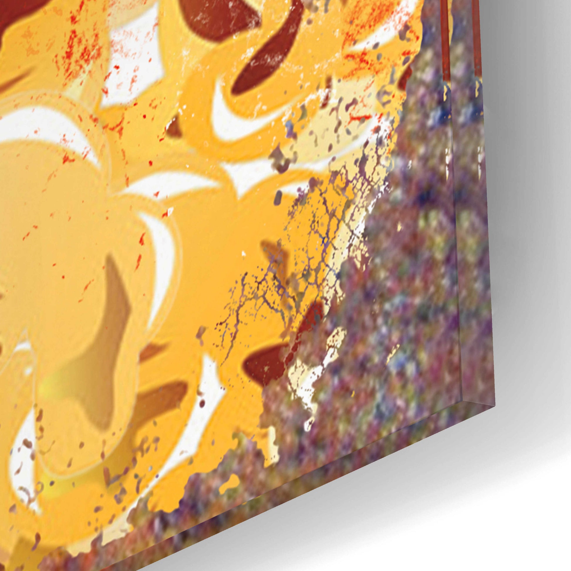 Epic Art 'It's Poppin' by JJ Brando, Acrylic Glass Wall Art,12x12