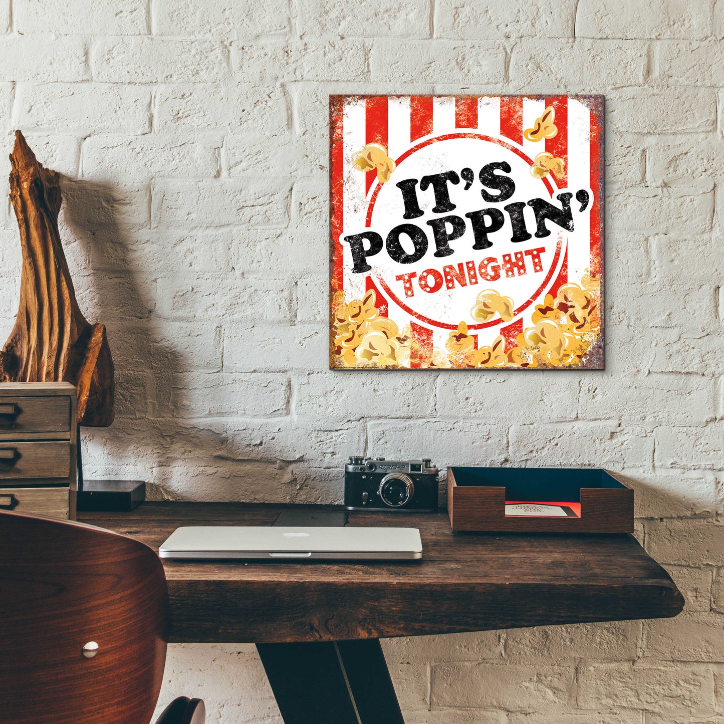 Epic Art 'It's Poppin' by JJ Brando, Acrylic Glass Wall Art,12x12