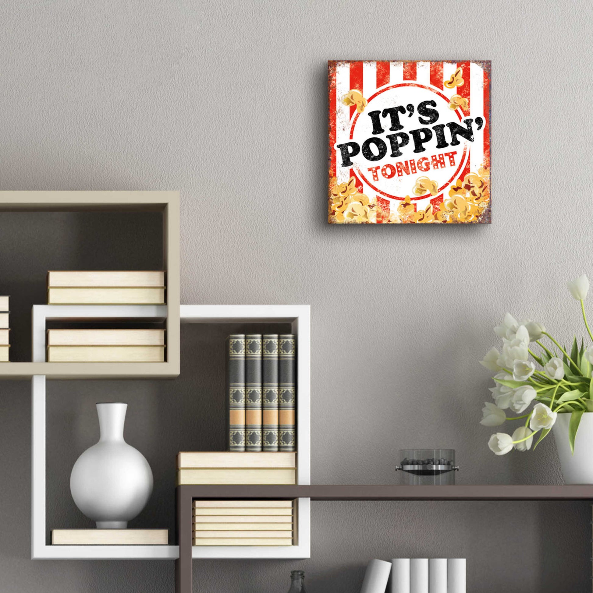 Epic Art 'It's Poppin' by JJ Brando, Acrylic Glass Wall Art,12x12