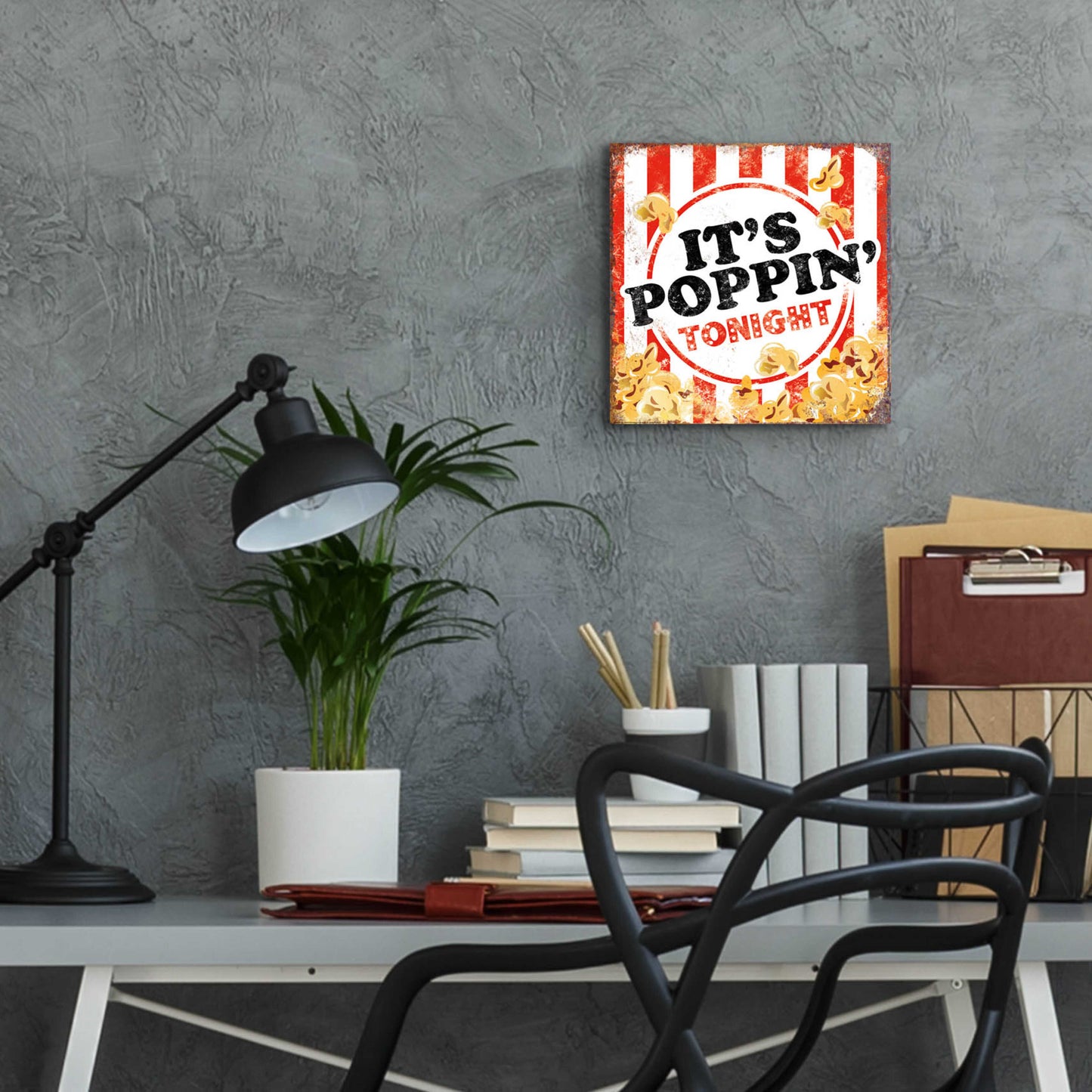 Epic Art 'It's Poppin' by JJ Brando, Acrylic Glass Wall Art,12x12