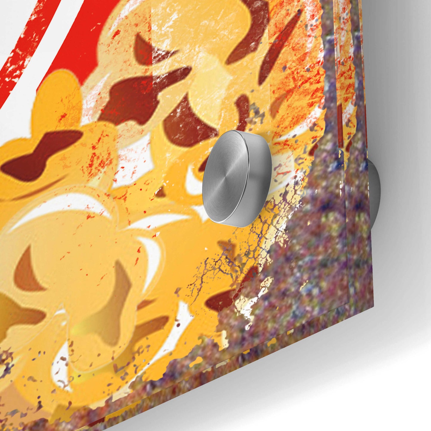 Epic Art 'It's Poppin' by JJ Brando, Acrylic Glass Wall Art,24x24