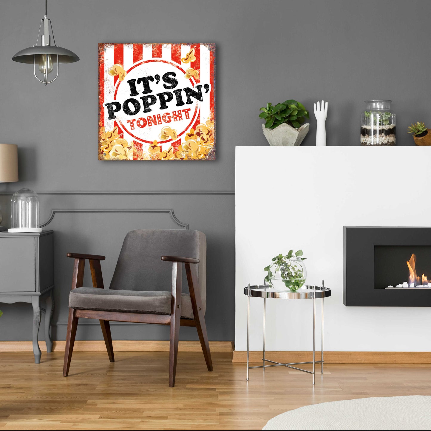Epic Art 'It's Poppin' by JJ Brando, Acrylic Glass Wall Art,24x24