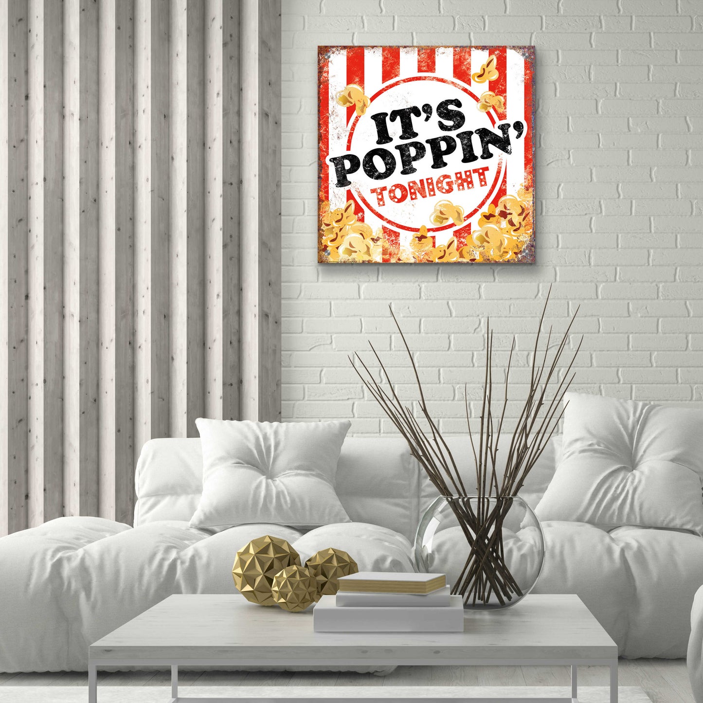 Epic Art 'It's Poppin' by JJ Brando, Acrylic Glass Wall Art,24x24