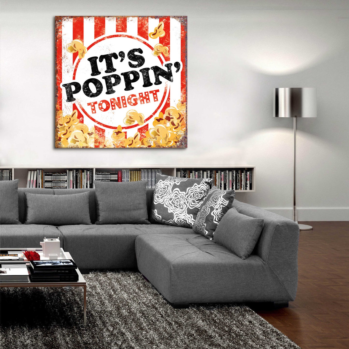 Epic Art 'It's Poppin' by JJ Brando, Acrylic Glass Wall Art,36x36