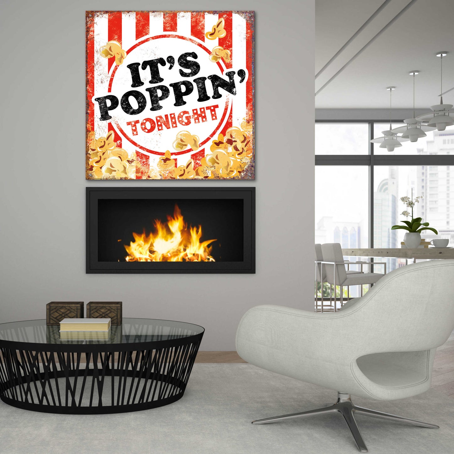 Epic Art 'It's Poppin' by JJ Brando, Acrylic Glass Wall Art,36x36