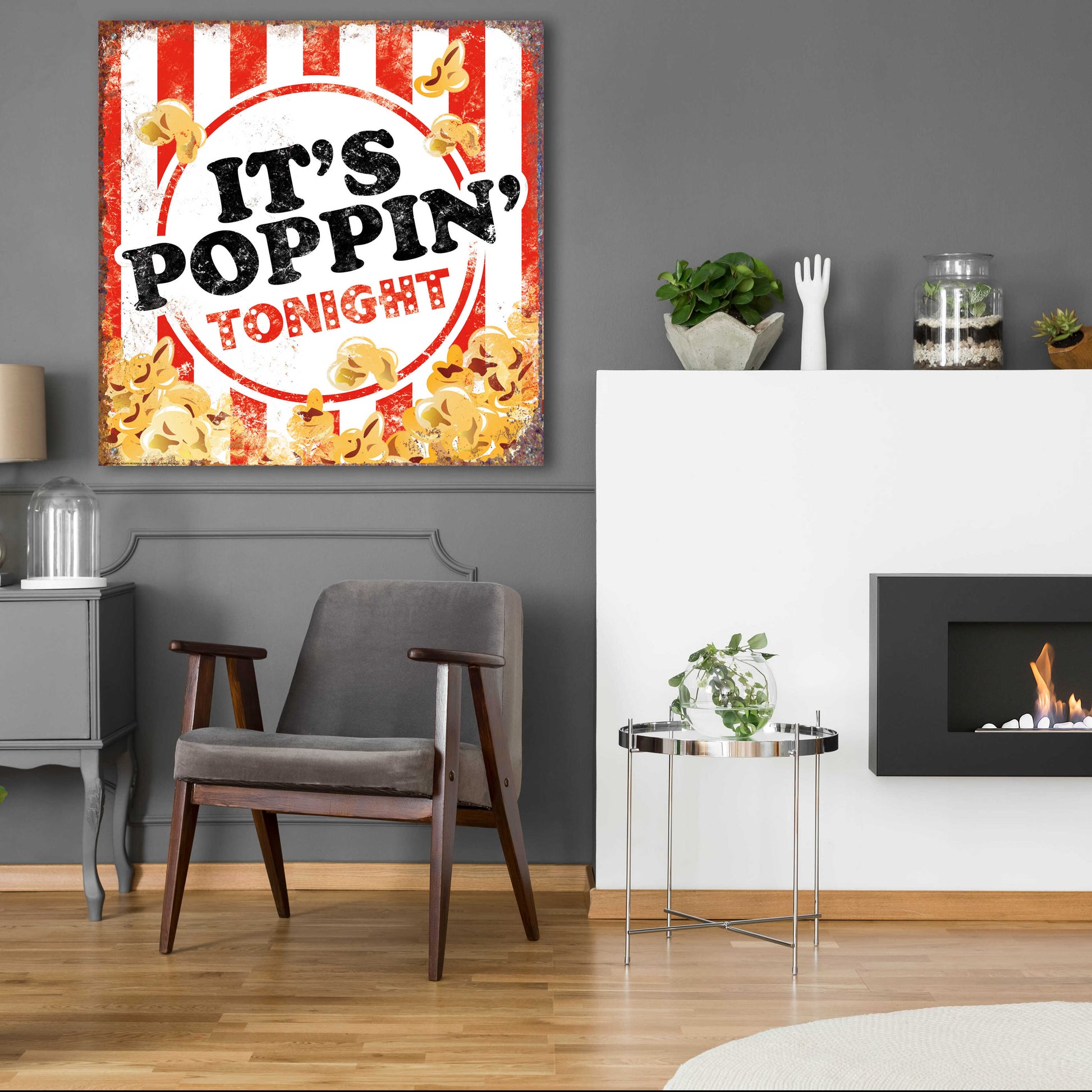 Epic Art 'It's Poppin' by JJ Brando, Acrylic Glass Wall Art,36x36