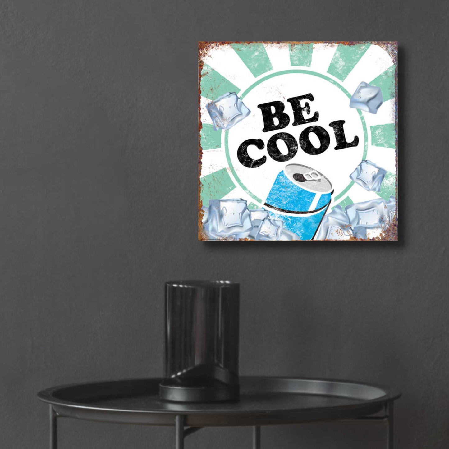 Epic Art 'Be Cool' by JJ Brando, Acrylic Glass Wall Art,12x12