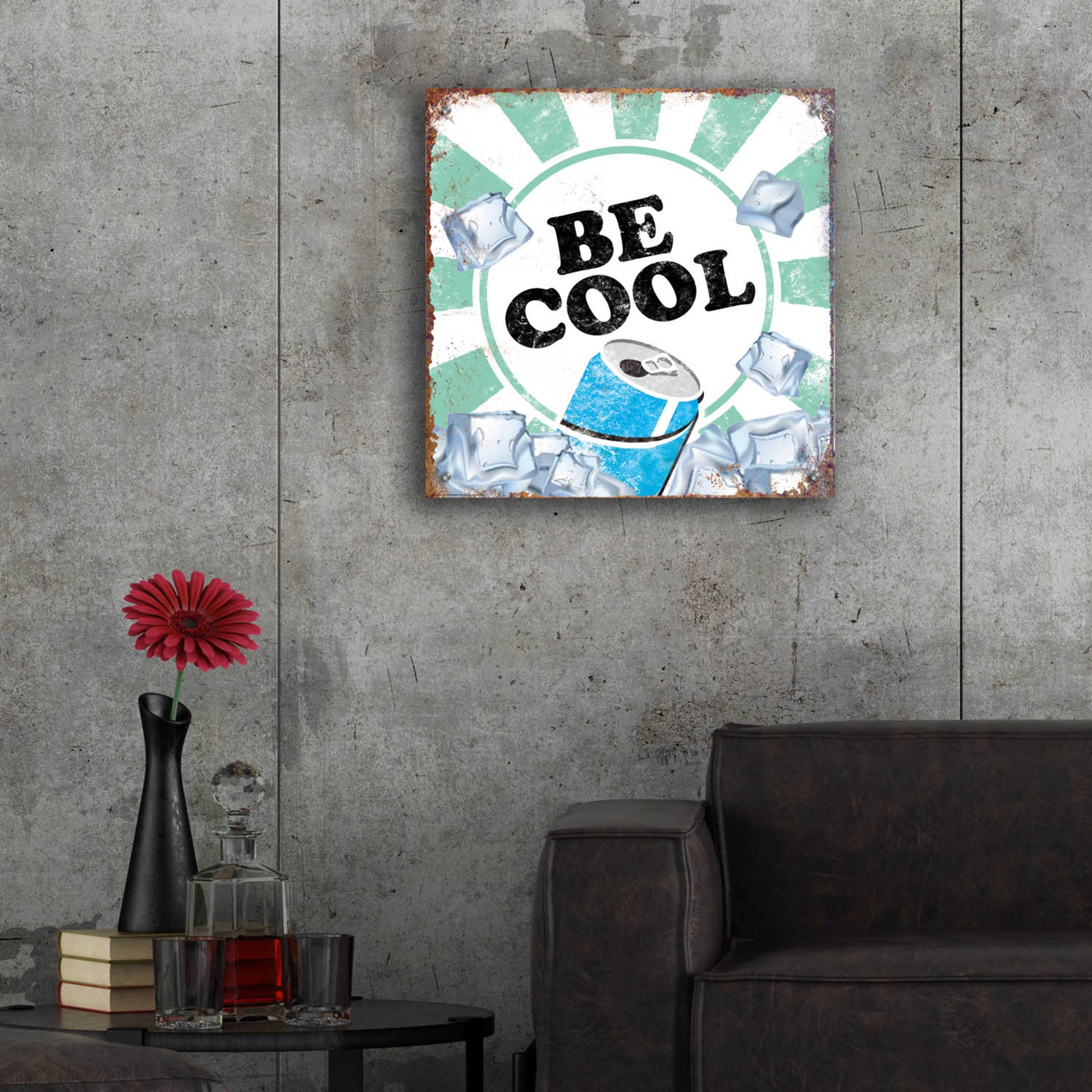 Epic Art 'Be Cool' by JJ Brando, Acrylic Glass Wall Art,24x24