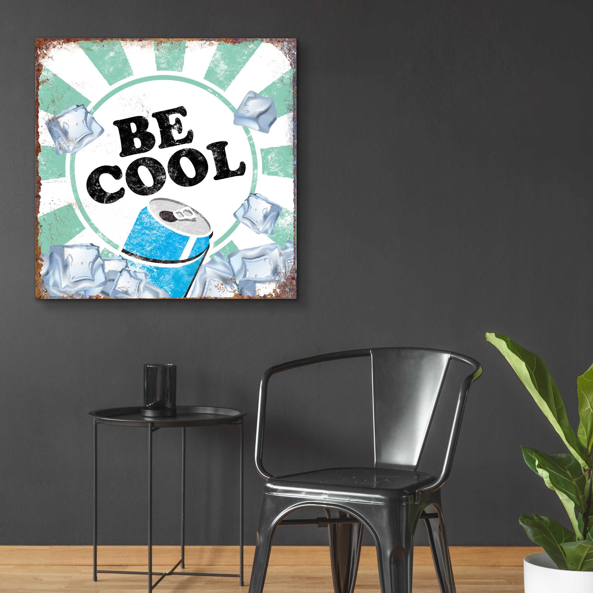 Epic Art 'Be Cool' by JJ Brando, Acrylic Glass Wall Art,36x36