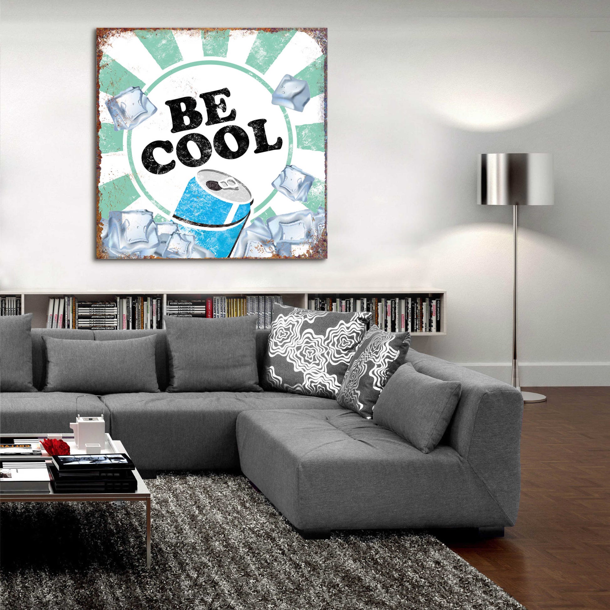 Epic Art 'Be Cool' by JJ Brando, Acrylic Glass Wall Art,36x36