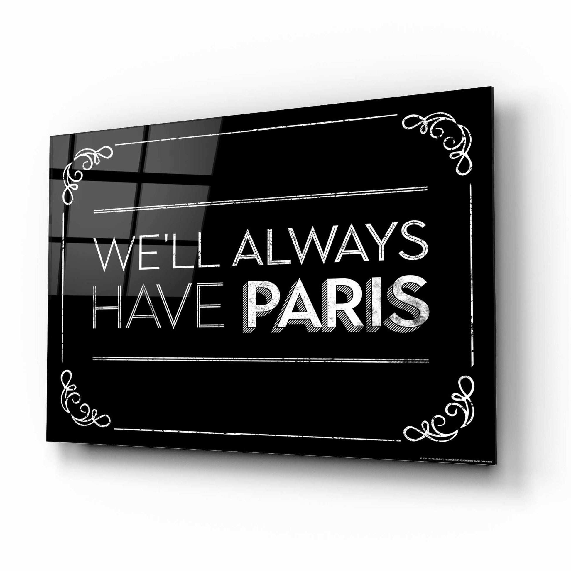 Epic Art 'Have Paris' by JJ Brando, Acrylic Glass Wall Art,16x12