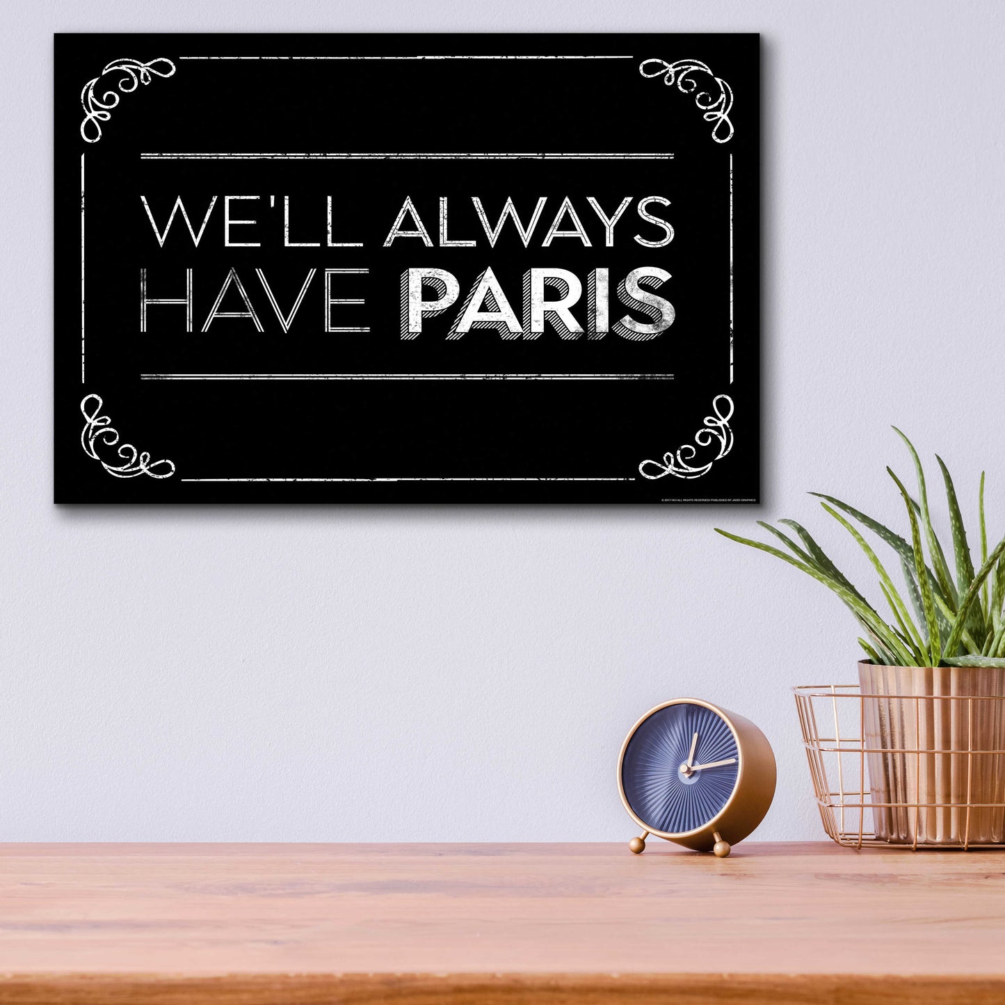 Epic Art 'Have Paris' by JJ Brando, Acrylic Glass Wall Art,16x12