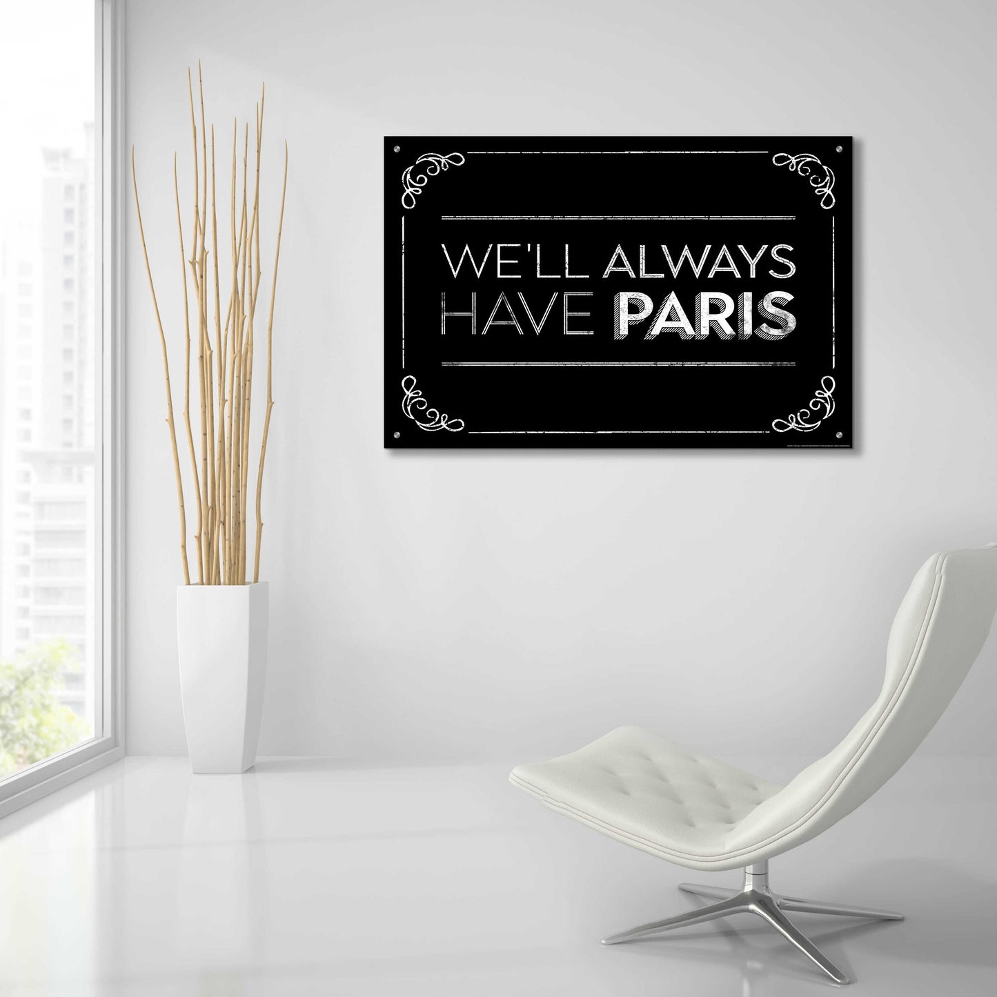 Epic Art 'Have Paris' by JJ Brando, Acrylic Glass Wall Art,36x24