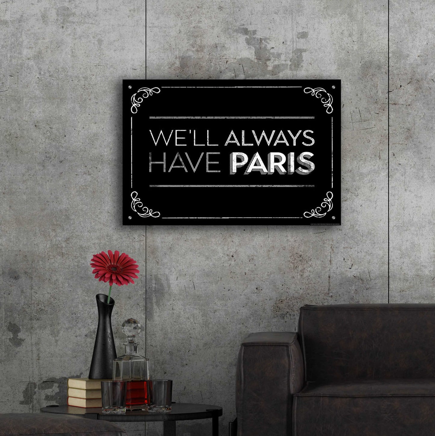 Epic Art 'Have Paris' by JJ Brando, Acrylic Glass Wall Art,36x24