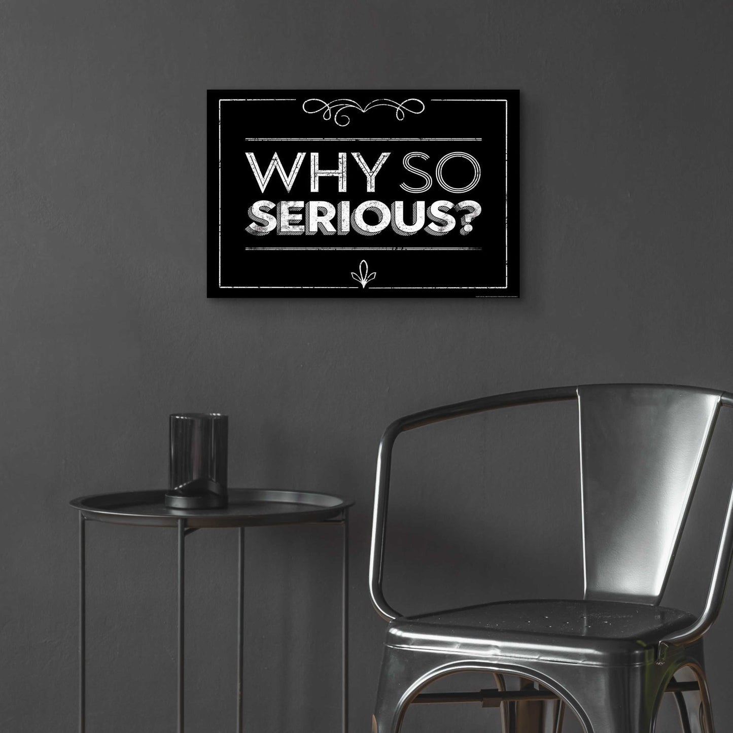 Epic Art 'Why So Serious' by JJ Brando, Acrylic Glass Wall Art,24x16